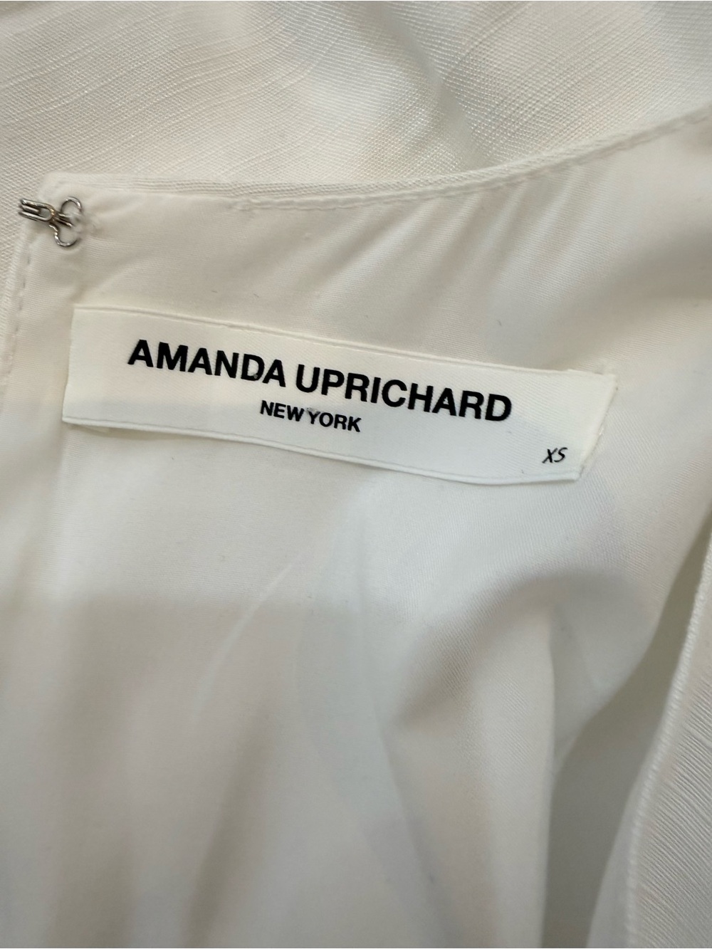 Amanda Uprichard Ivory Sleeveless Elastic Waist Romper US XS - Picture 4 of 4